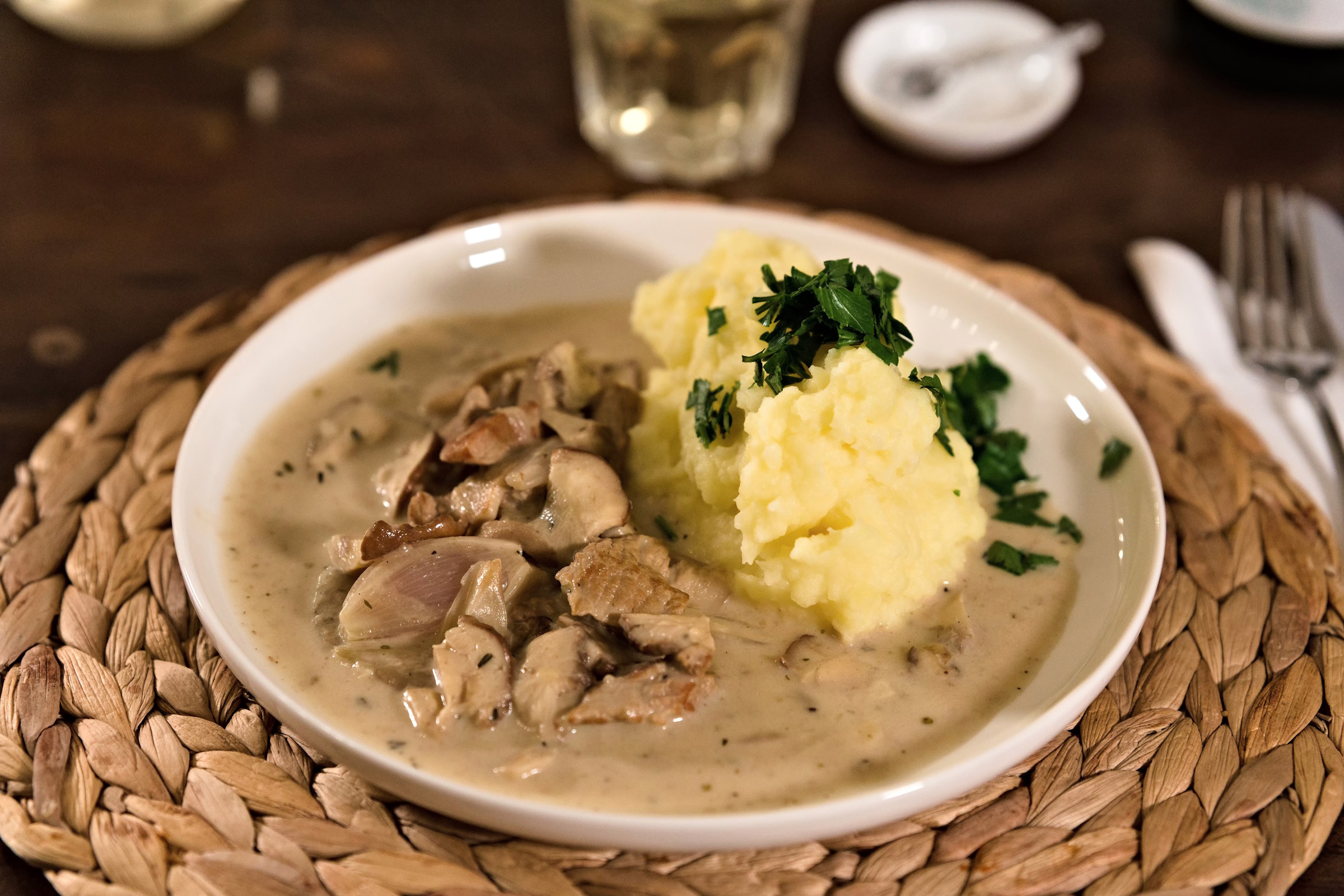 Veal Goulash with Fresh Porcini Mushrooms