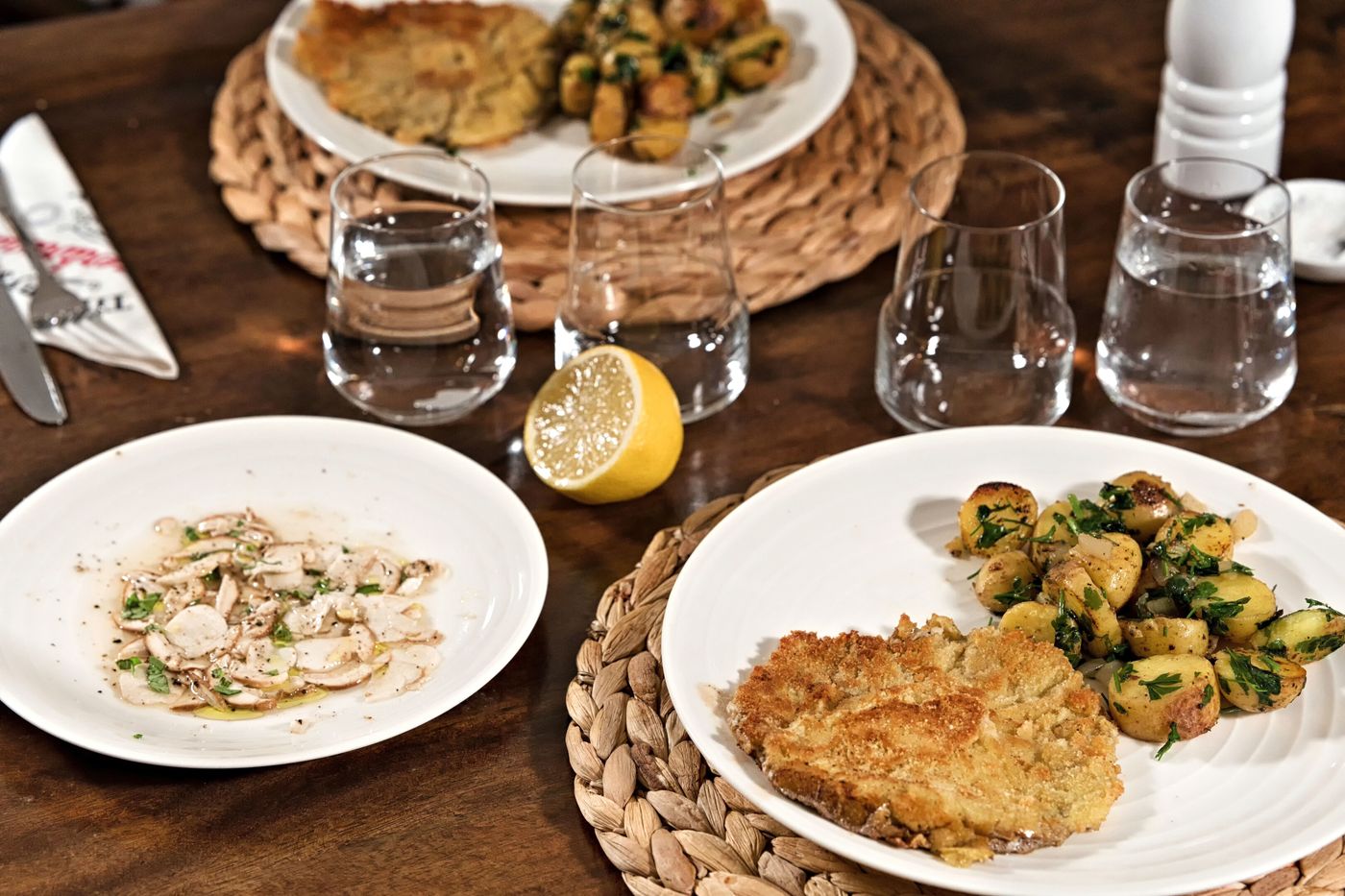 Breaded Parasol Mushrooms